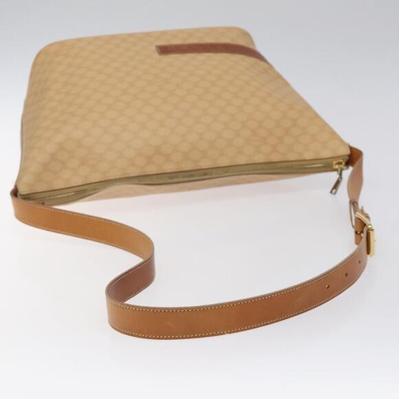 CELINE Macadam Canvas Shoulder Bag Pvc Leather Beige Gold - Picture 7 of 13